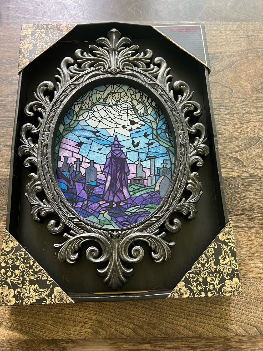 Christian Siriano Halloween Decor Stained Glass